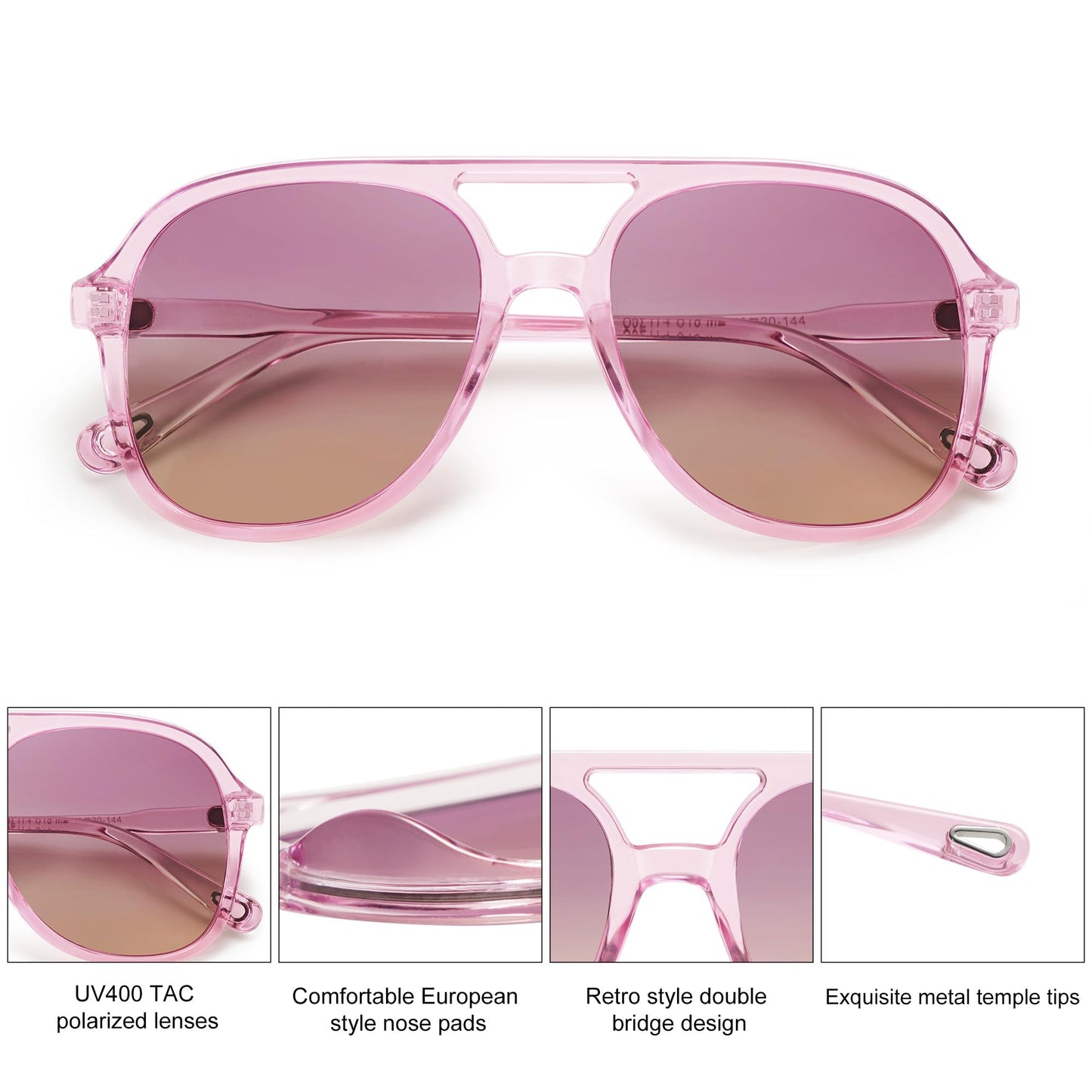SOJOS Retro Polarized Aviator Sunglasses Womens Mens Classic 70s Vintage Trendy Square Aviators SJ2174