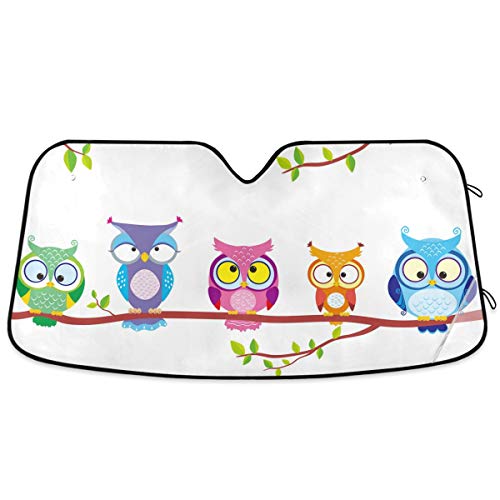 Beautiful Women Eye Car Windshield Sun Shade Eyelashes Makeup Foldable UV Ray Sun Visor Protector Sunshade to Keep Your Vehicle Cool (55" x 27.6")