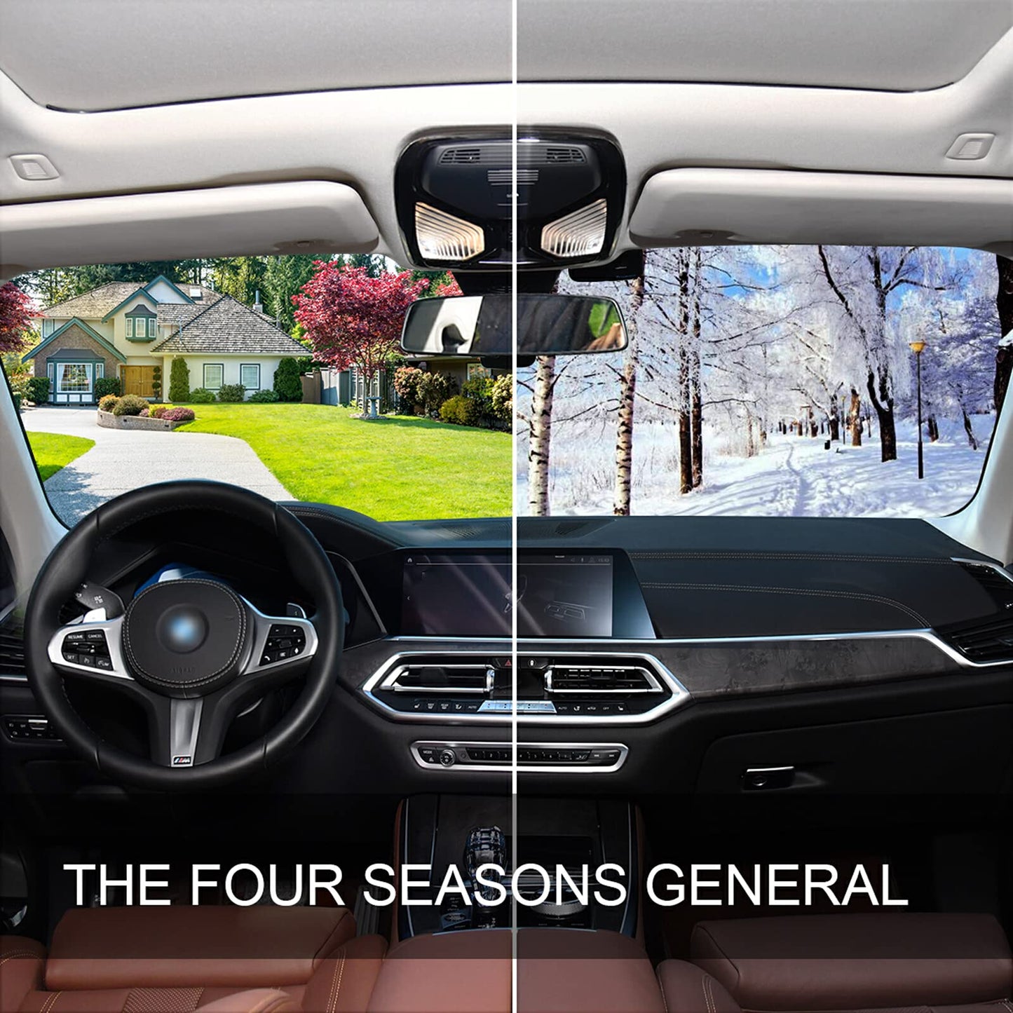 ALAZA Afro American Woman in Shock Shade Windshield Sun Shade,Foldable Car Sun Shade for Front Windshield Sunshades Protector Blocks UV Rays Sun Visor Protect and Cool Your Vehicle Interior