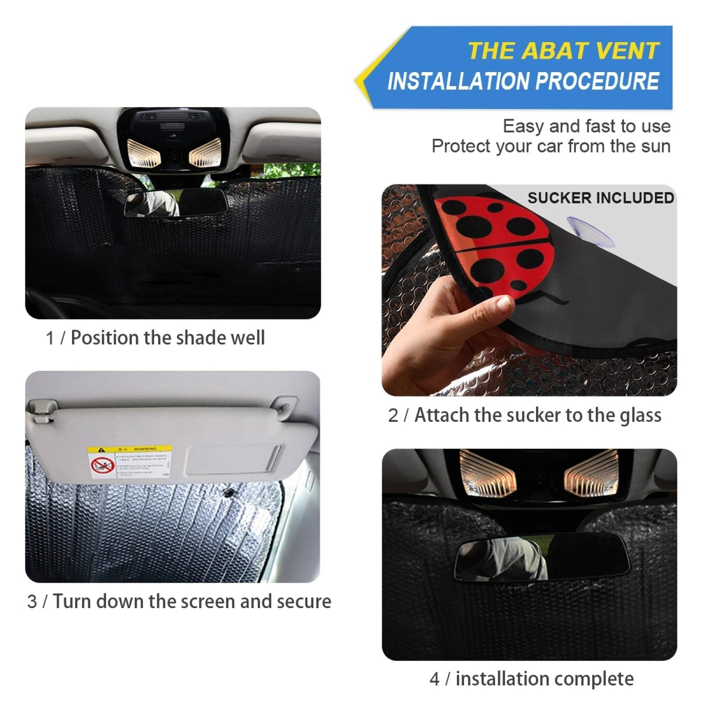 Woman Red Lips Pink Kiss Car Windshield Sun Shade Foldable UV Ray Sun Visor Protector Sunshade to Keep Your Vehicle Cool (55" x 27.6")