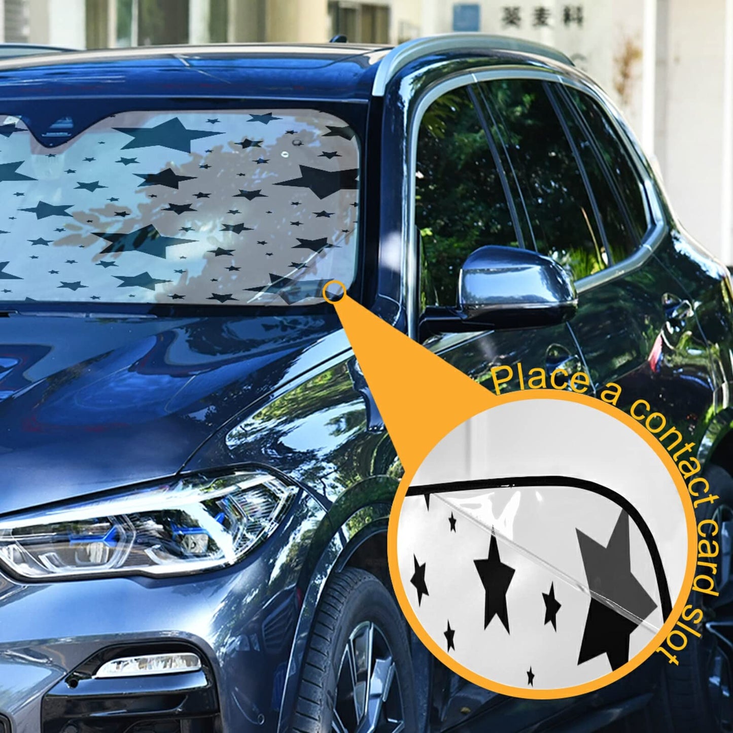 ALAZA Afro American Woman in Shock Shade Windshield Sun Shade,Foldable Car Sun Shade for Front Windshield Sunshades Protector Blocks UV Rays Sun Visor Protect and Cool Your Vehicle Interior