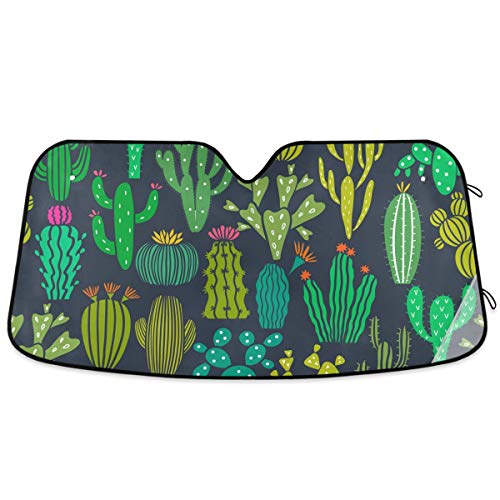 Woman Red Lips Pink Kiss Car Windshield Sun Shade Foldable UV Ray Sun Visor Protector Sunshade to Keep Your Vehicle Cool (55" x 27.6")