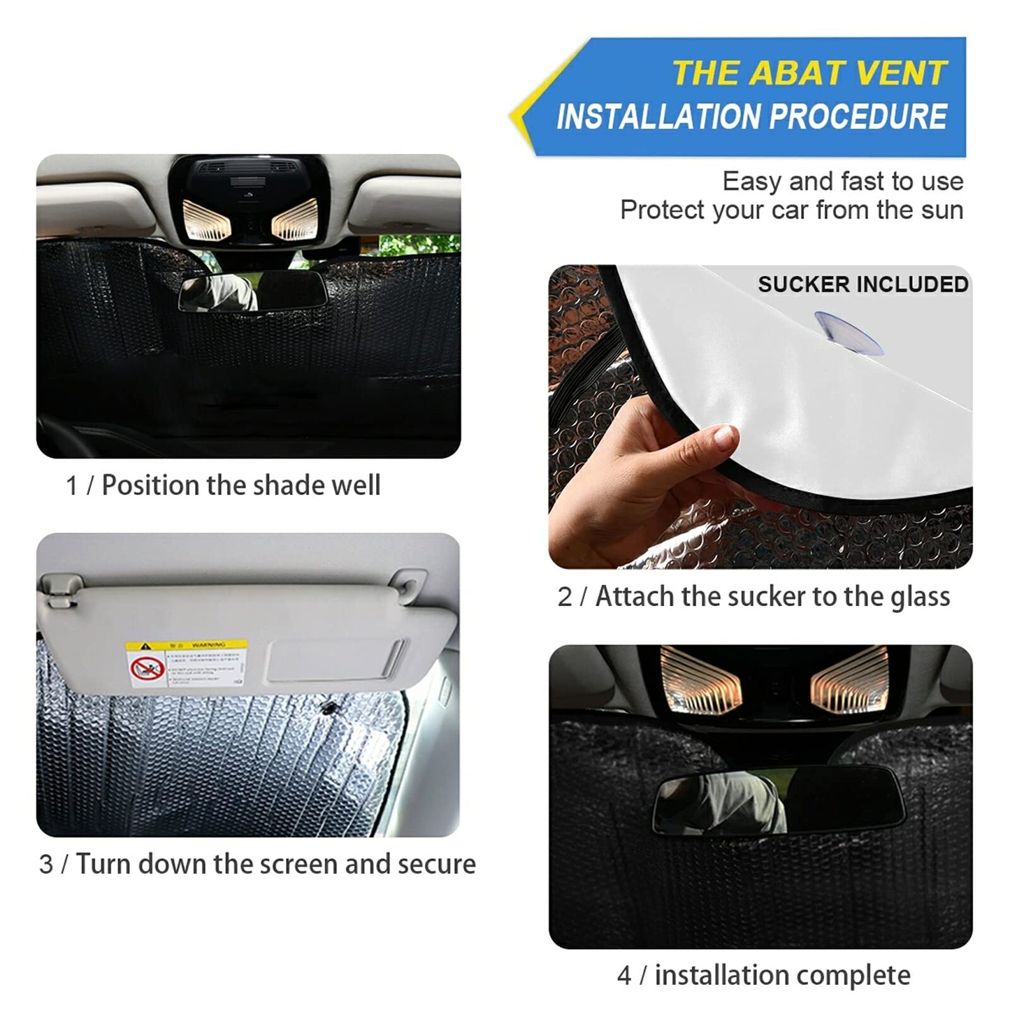 Beautiful Women Eye Car Windshield Sun Shade Eyelashes Makeup Foldable UV Ray Sun Visor Protector Sunshade to Keep Your Vehicle Cool (55" x 27.6")