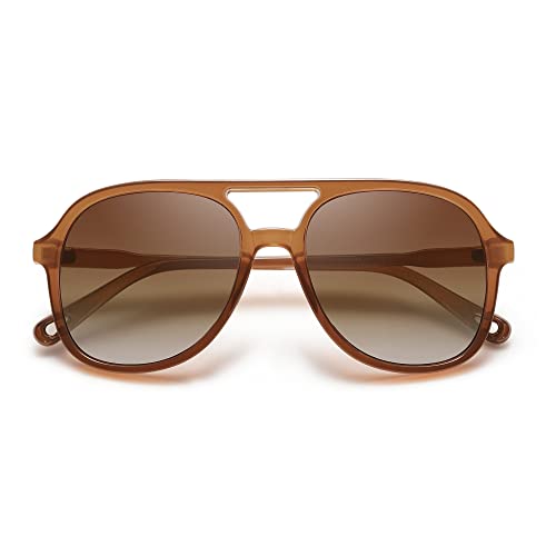 SOJOS Retro Polarized Aviator Sunglasses Womens Mens Classic 70s Vintage Trendy Square Aviators SJ2174