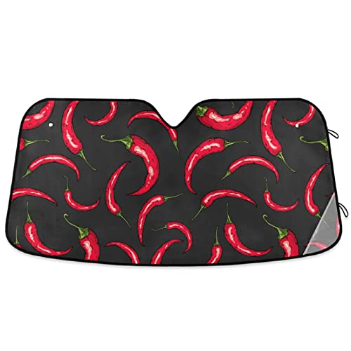 Beautiful Women Eye Car Windshield Sun Shade Eyelashes Makeup Foldable UV Ray Sun Visor Protector Sunshade to Keep Your Vehicle Cool (55" x 27.6")