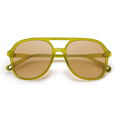 SOJOS Retro Polarized Aviator Sunglasses Womens Mens Classic 70s Vintage Trendy Square Aviators SJ2174
