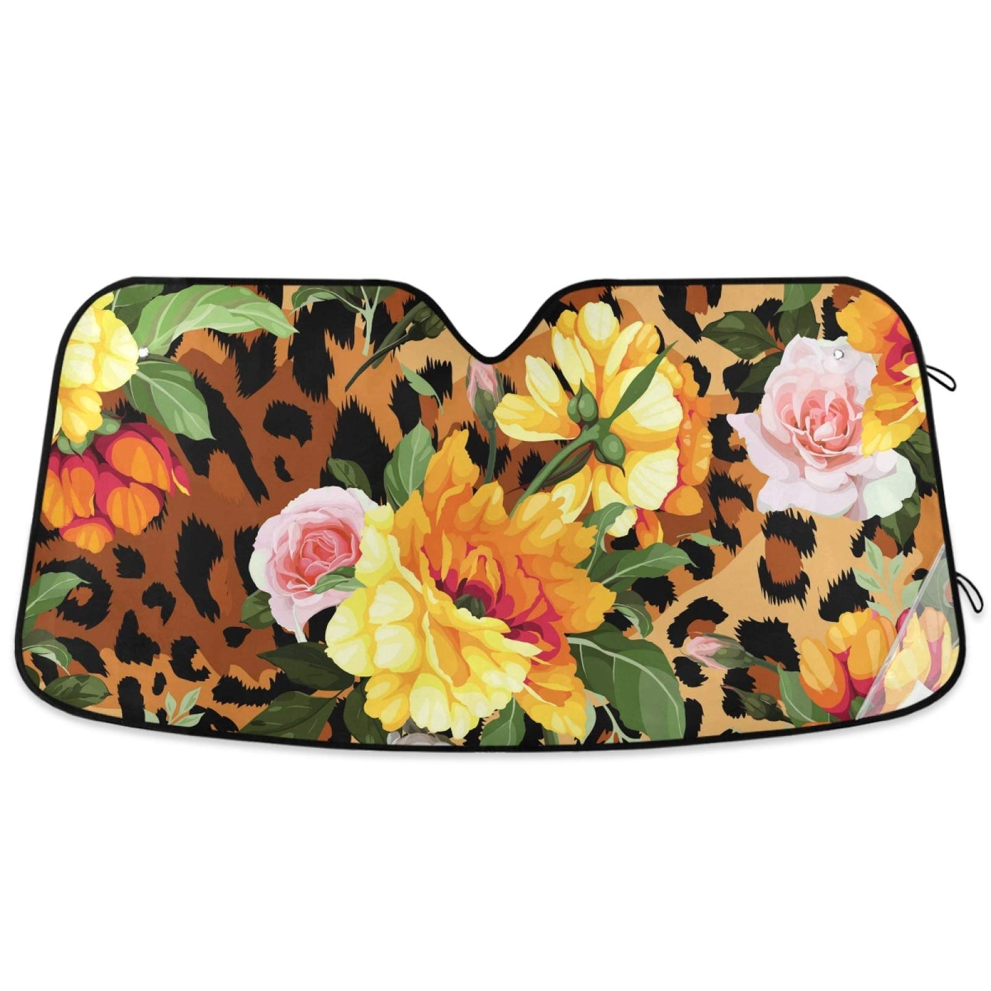 Beautiful Women Eye Car Windshield Sun Shade Eyelashes Makeup Foldable UV Ray Sun Visor Protector Sunshade to Keep Your Vehicle Cool (55" x 27.6")
