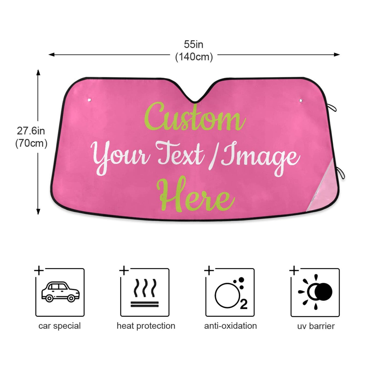 ALAZA Afro American Woman in Shock Shade Windshield Sun Shade,Foldable Car Sun Shade for Front Windshield Sunshades Protector Blocks UV Rays Sun Visor Protect and Cool Your Vehicle Interior