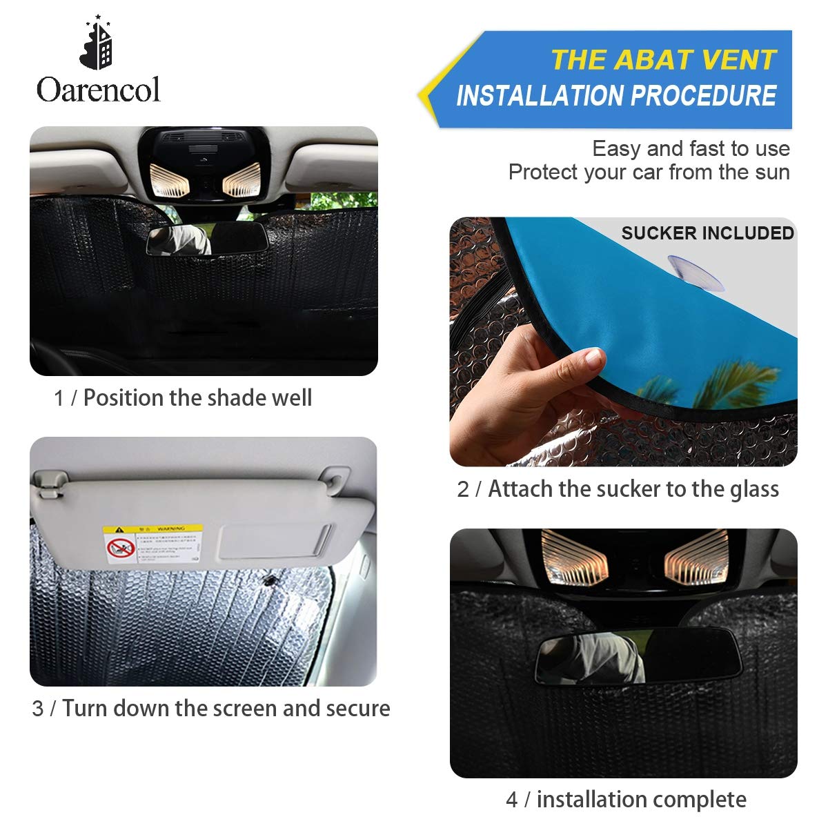 Beautiful Women Eye Car Windshield Sun Shade Eyelashes Makeup Foldable UV Ray Sun Visor Protector Sunshade to Keep Your Vehicle Cool (55" x 27.6")