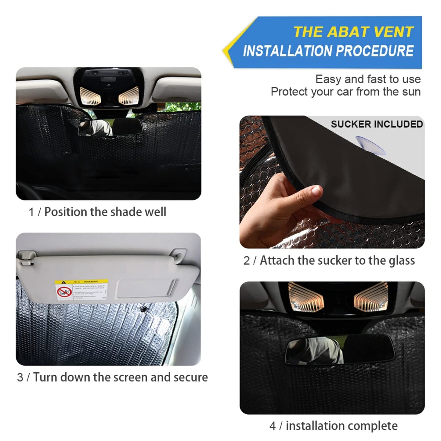 ALAZA Afro American Woman in Shock Shade Windshield Sun Shade,Foldable Car Sun Shade for Front Windshield Sunshades Protector Blocks UV Rays Sun Visor Protect and Cool Your Vehicle Interior