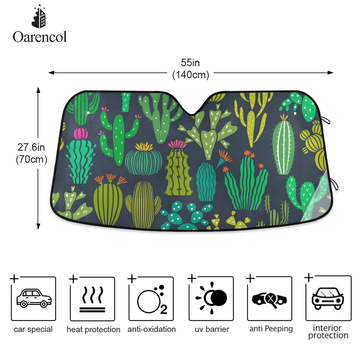 Woman Red Lips Pink Kiss Car Windshield Sun Shade Foldable UV Ray Sun Visor Protector Sunshade to Keep Your Vehicle Cool (55" x 27.6")