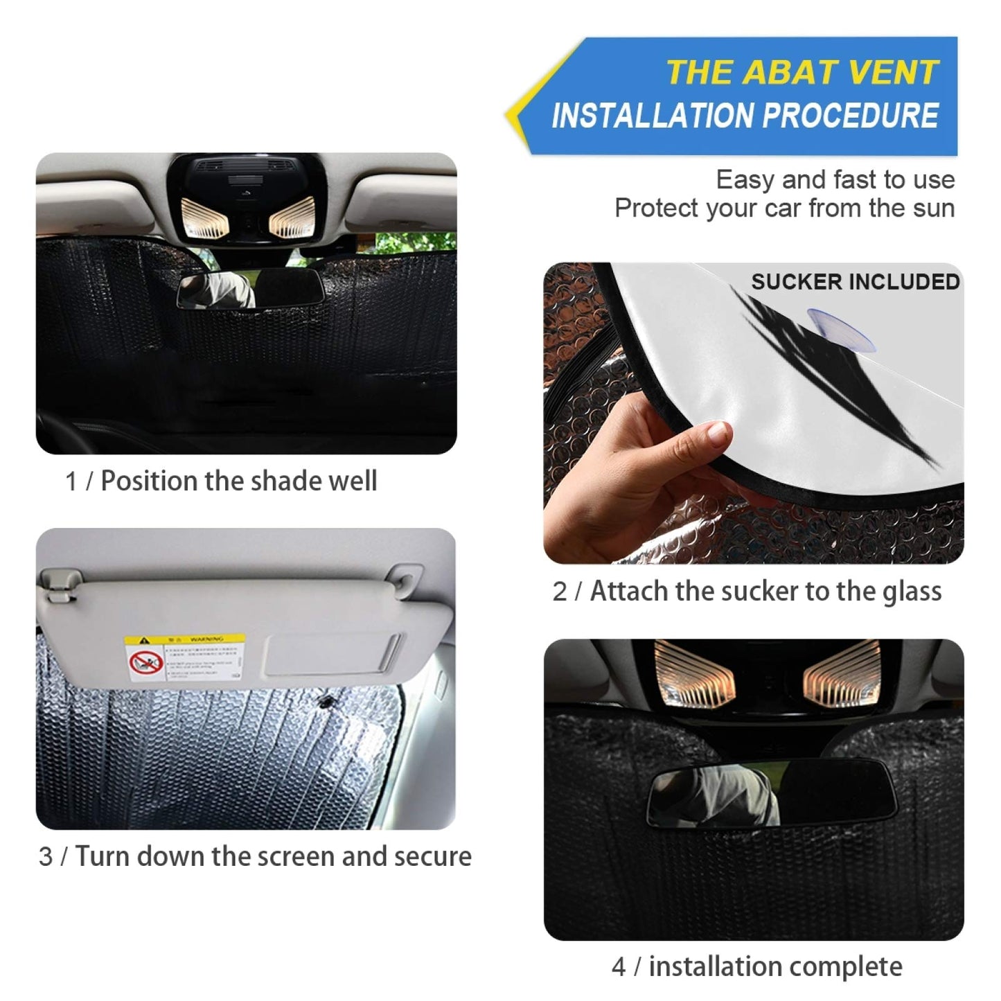 Beautiful Women Eye Car Windshield Sun Shade Eyelashes Makeup Foldable UV Ray Sun Visor Protector Sunshade to Keep Your Vehicle Cool (55" x 27.6")