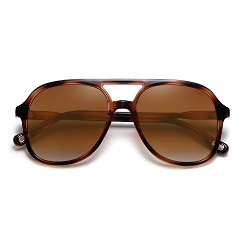 SOJOS Retro Polarized Aviator Sunglasses Womens Mens Classic 70s Vintage Trendy Square Aviators SJ2174