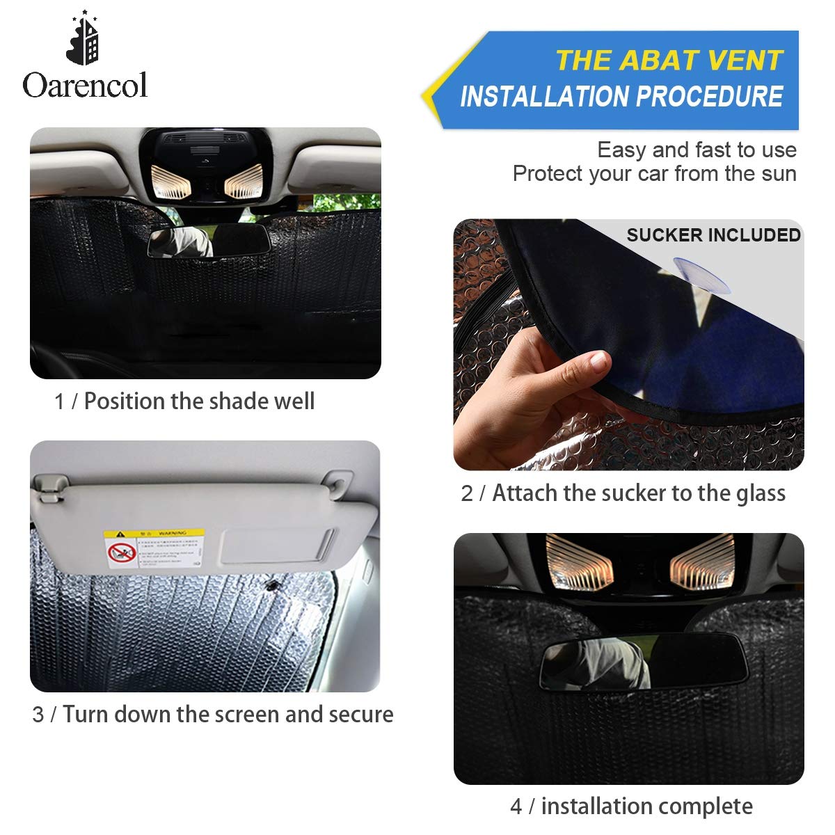 Beautiful Women Eye Car Windshield Sun Shade Eyelashes Makeup Foldable UV Ray Sun Visor Protector Sunshade to Keep Your Vehicle Cool (55" x 27.6")