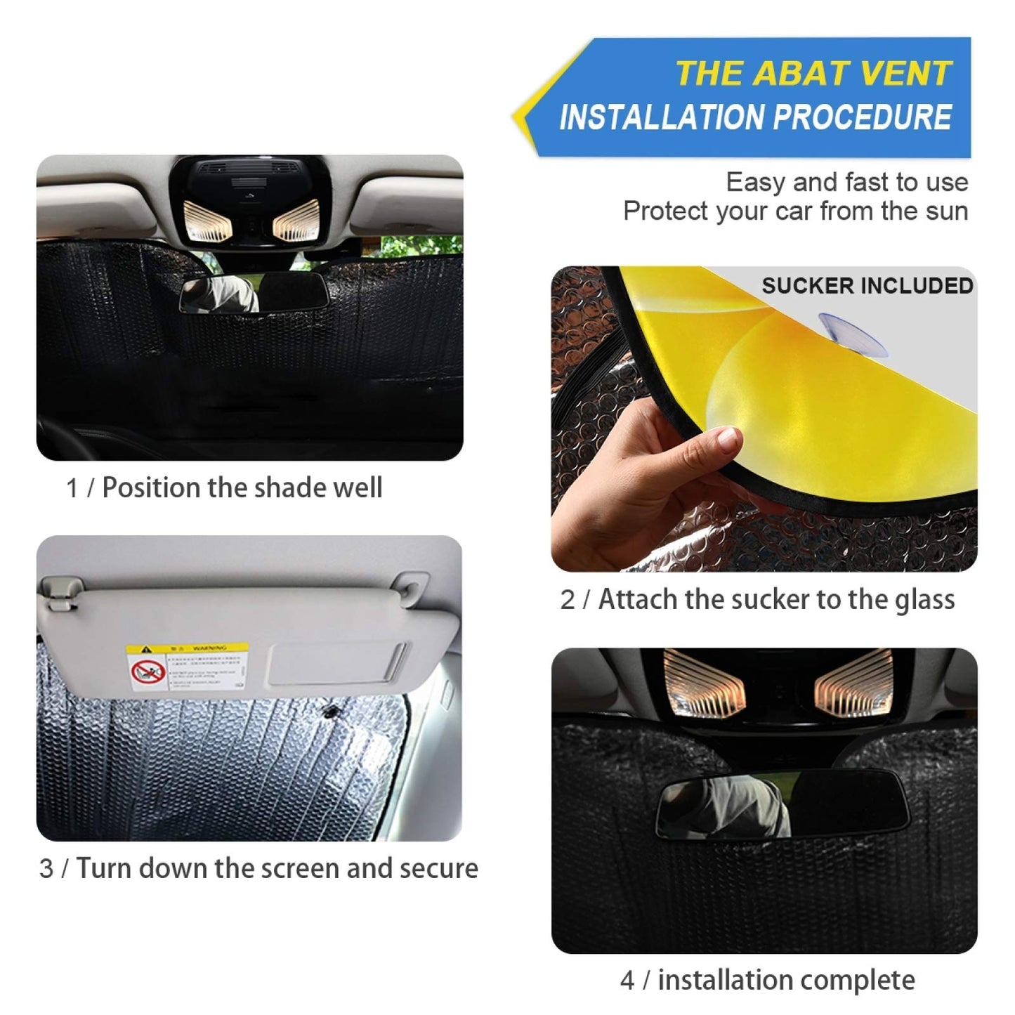 Beautiful Women Eye Car Windshield Sun Shade Eyelashes Makeup Foldable UV Ray Sun Visor Protector Sunshade to Keep Your Vehicle Cool (55" x 27.6")