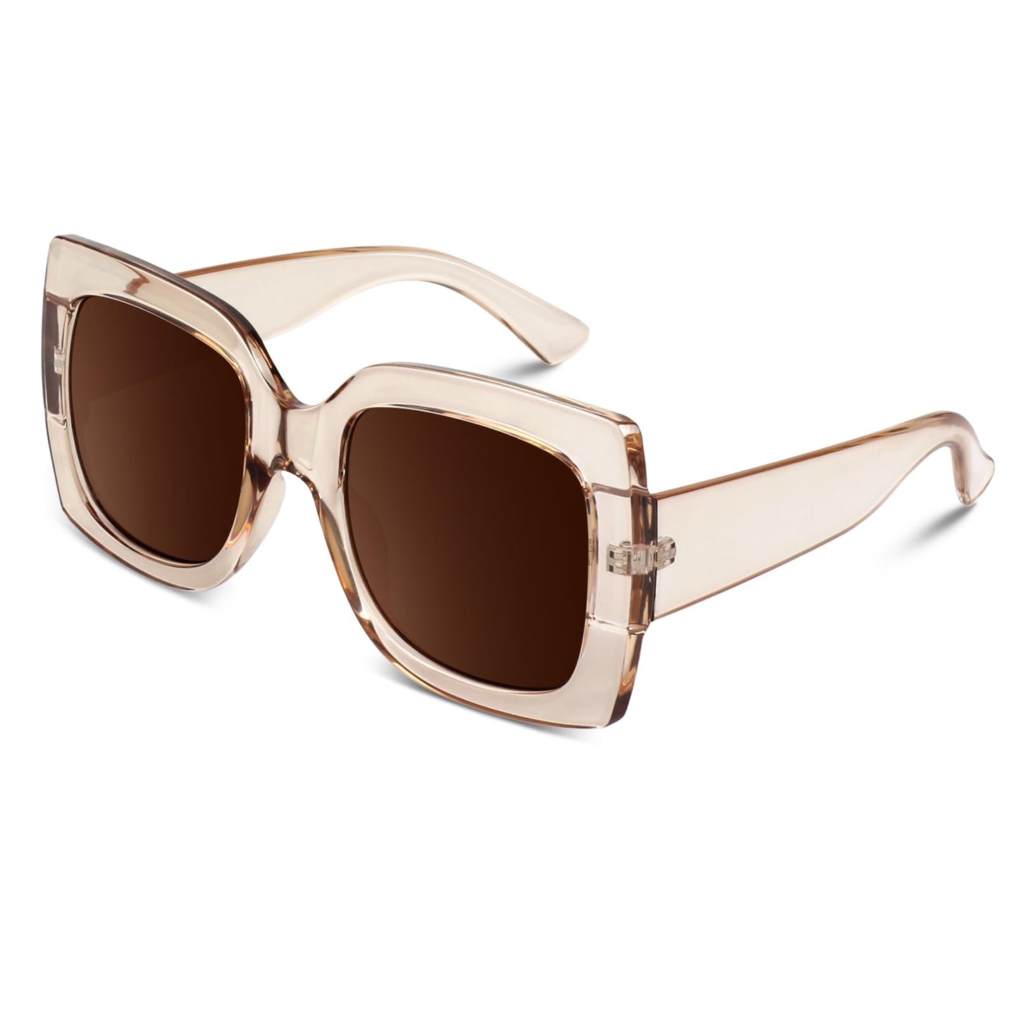 GQUEEN Oversized Square Frame Sunglasses Womens Retro Vintage Trendy Shades,S904