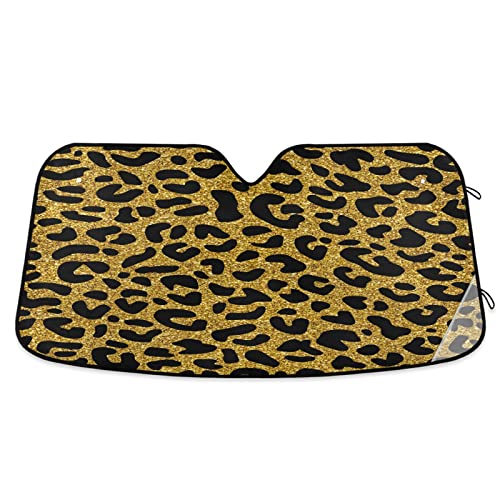 ALAZA Afro American Woman in Shock Shade Windshield Sun Shade,Foldable Car Sun Shade for Front Windshield Sunshades Protector Blocks UV Rays Sun Visor Protect and Cool Your Vehicle Interior