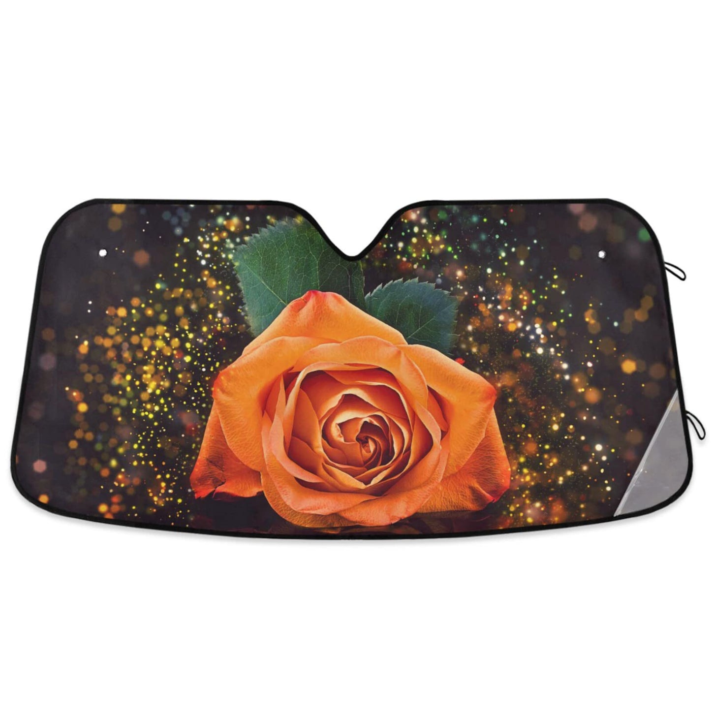 Woman Red Lips Pink Kiss Car Windshield Sun Shade Foldable UV Ray Sun Visor Protector Sunshade to Keep Your Vehicle Cool (55" x 27.6")