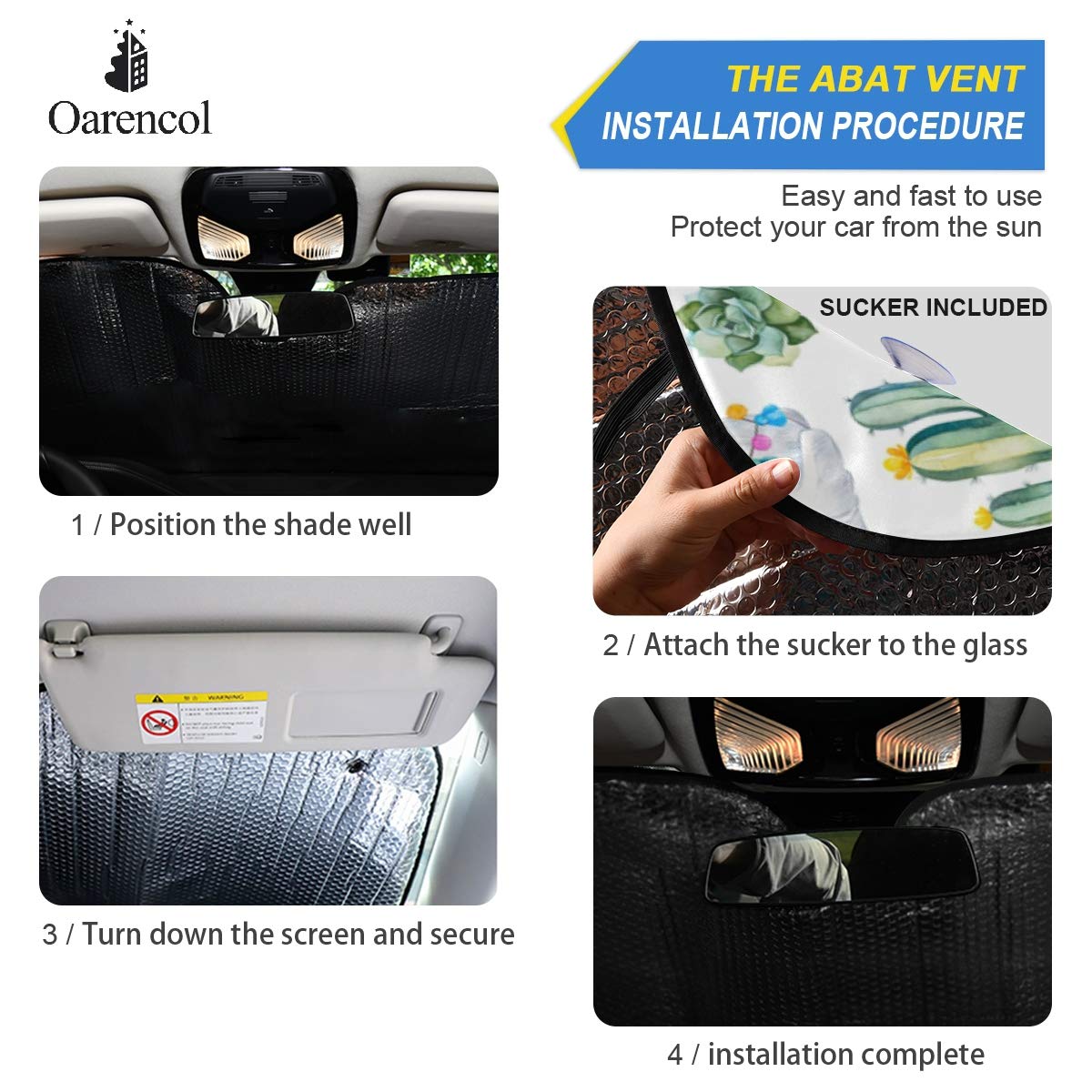 Beautiful Women Eye Car Windshield Sun Shade Eyelashes Makeup Foldable UV Ray Sun Visor Protector Sunshade to Keep Your Vehicle Cool (55" x 27.6")