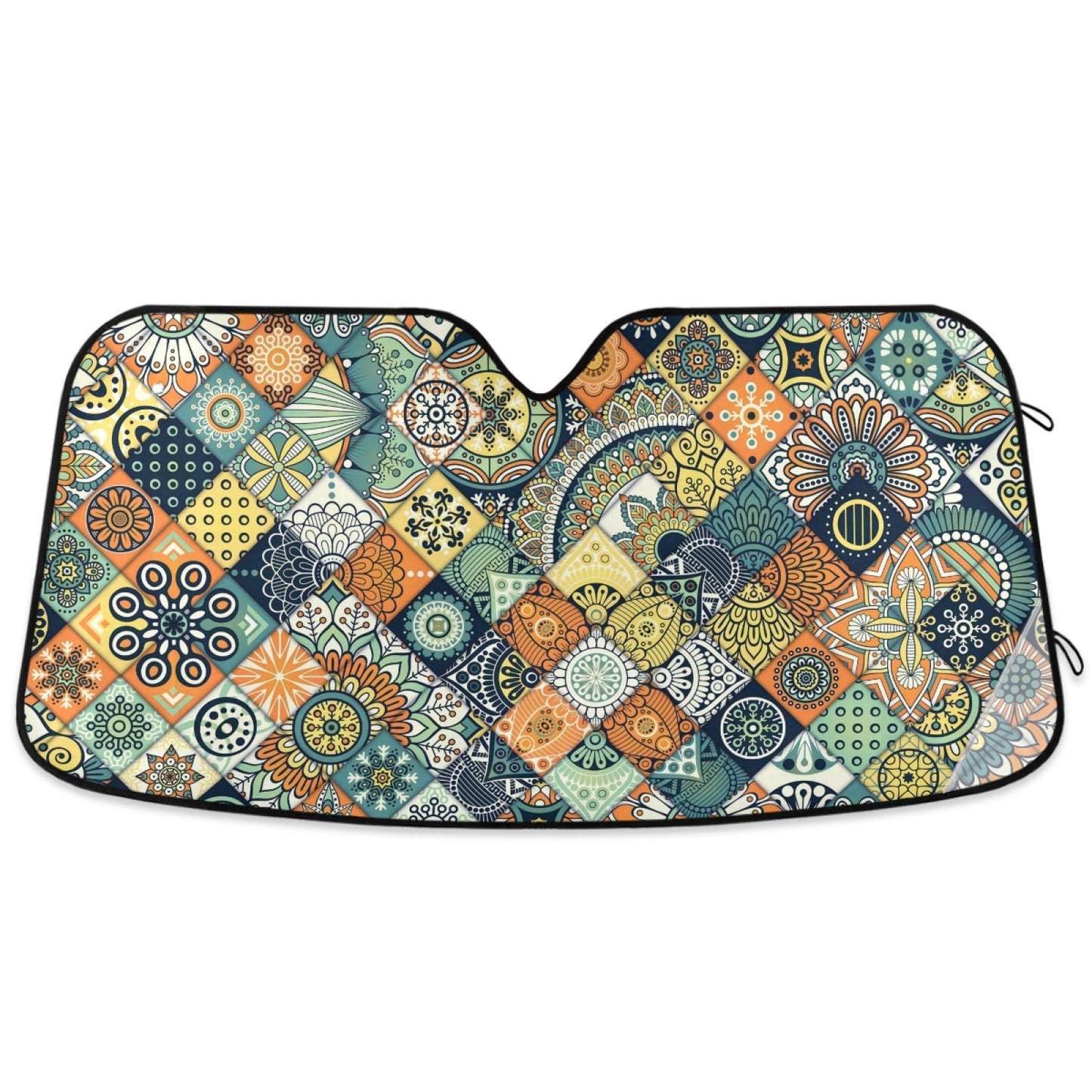 Beautiful Women Eye Car Windshield Sun Shade Eyelashes Makeup Foldable UV Ray Sun Visor Protector Sunshade to Keep Your Vehicle Cool (55" x 27.6")