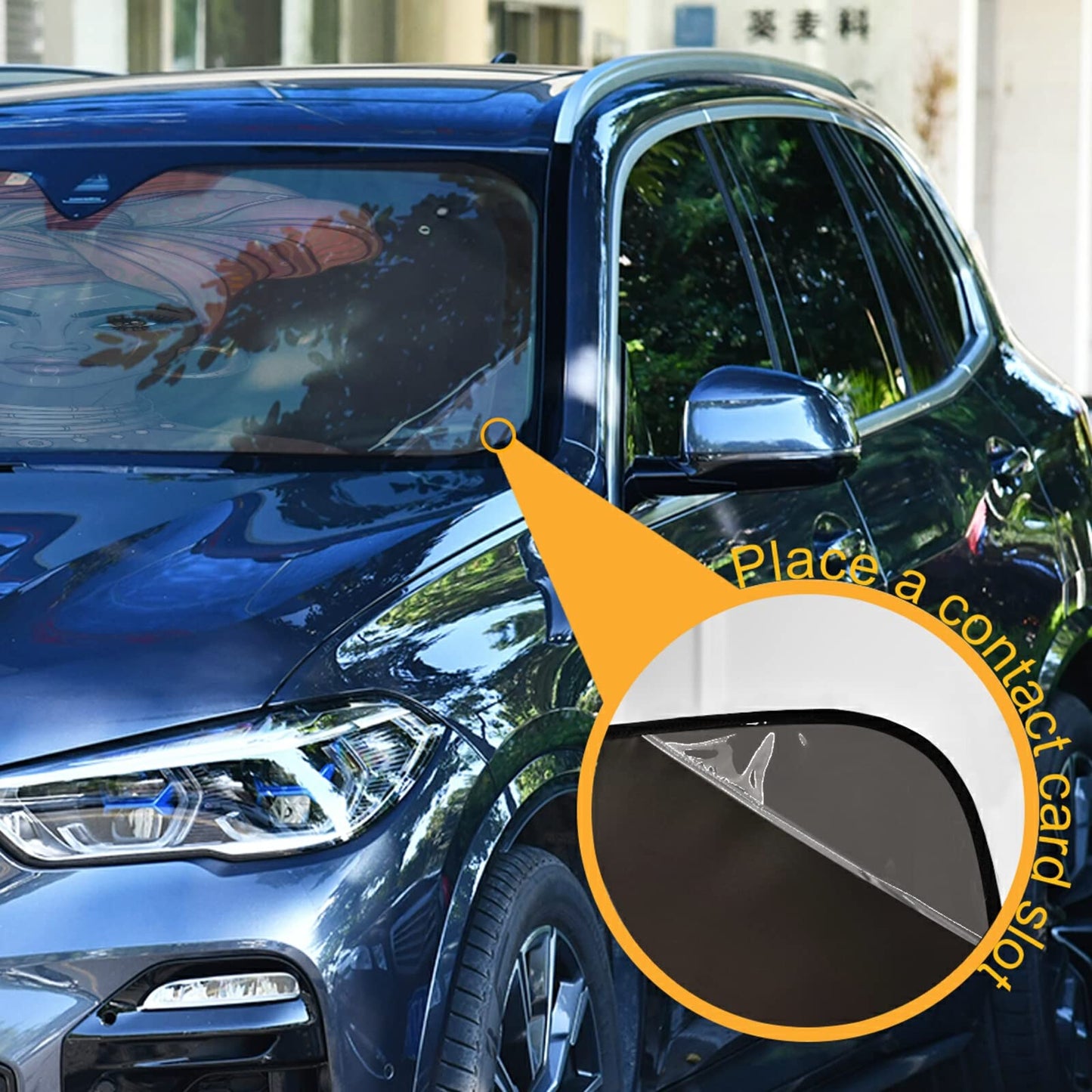 ALAZA Afro American Woman in Shock Shade Windshield Sun Shade,Foldable Car Sun Shade for Front Windshield Sunshades Protector Blocks UV Rays Sun Visor Protect and Cool Your Vehicle Interior