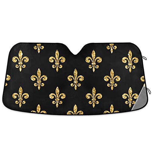 Beautiful Women Eye Car Windshield Sun Shade Eyelashes Makeup Foldable UV Ray Sun Visor Protector Sunshade to Keep Your Vehicle Cool (55" x 27.6")