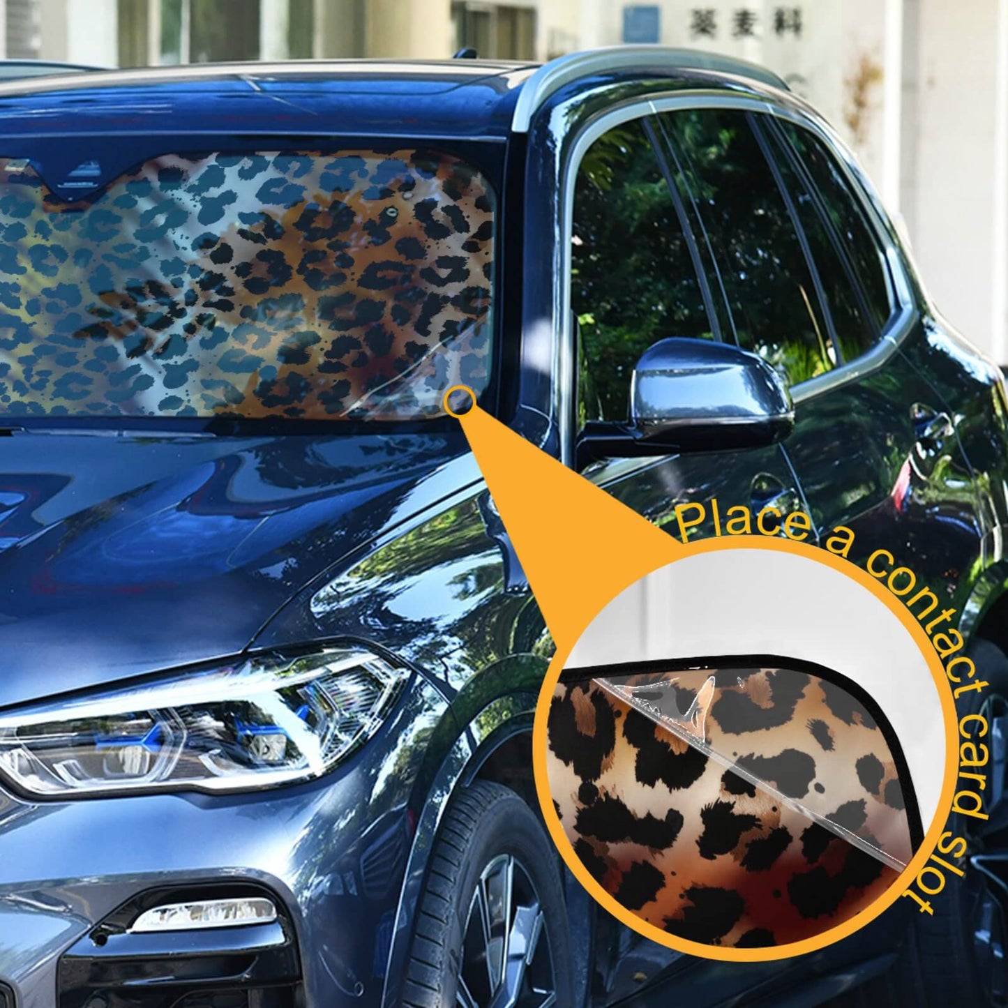 Woman Red Lips Pink Kiss Car Windshield Sun Shade Foldable UV Ray Sun Visor Protector Sunshade to Keep Your Vehicle Cool (55" x 27.6")